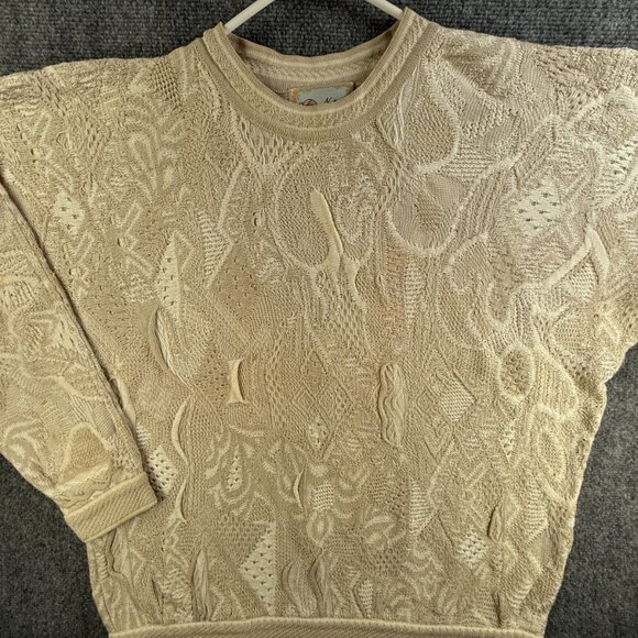 COOGI Naturals XL Earth Tone Beige Australia Made Sweater Knit Pullover ***** - Picture 1 of 16